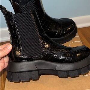 Urban Outfitters Black Chunky Sole Boots